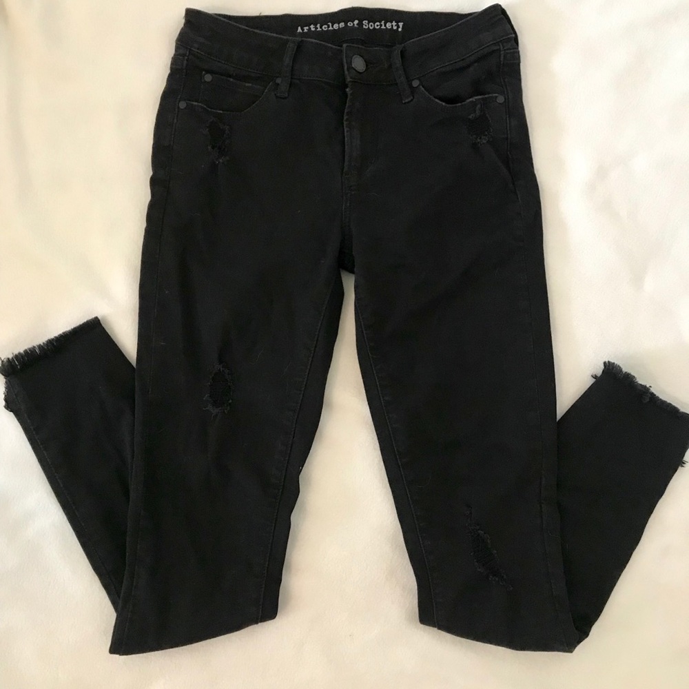 Women’s Black Articles of Society Jeans.